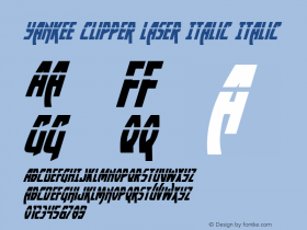 Yankee Clipper Laser Italic Italic 001.100图片样张