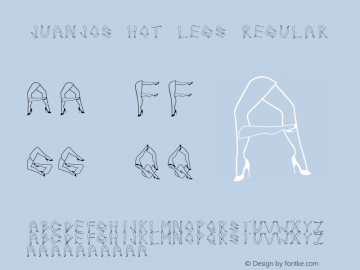 Juanjos Hot Legs Regular Unknown Font Sample