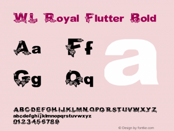 WL Royal Flutter Bold Version 1.000图片样张