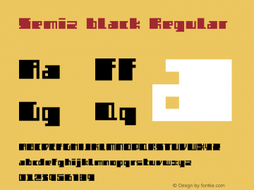 Semiz black Regular Version 1.0图片样张