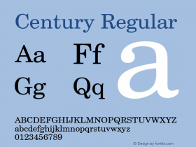 Century Regular Rev. 002.02图片样张