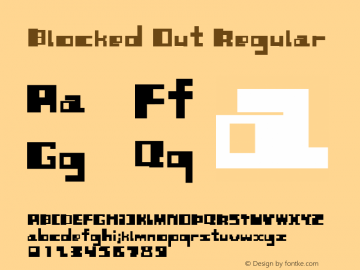 Blocked Out Regular Version 1.00 2012图片样张