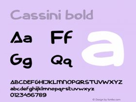 Cassini bold Version 1图片样张