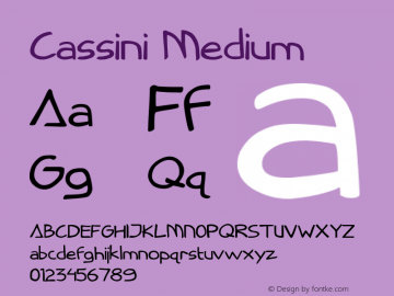 Cassini Medium Version 2图片样张