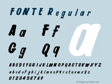 FONTE Regular Unknown Font Sample