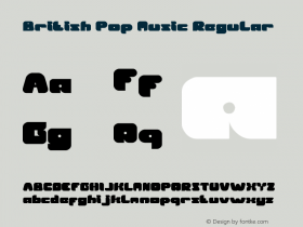 British Pop Music Regular Version 1.00 April 3, 2012, initial release Font Sample