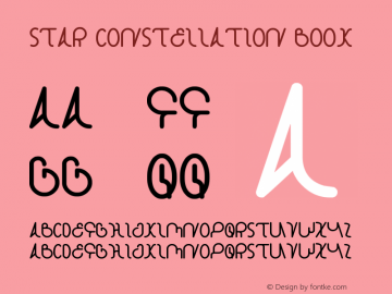 star constellation Book Version 1.00 March 24, 2012, Font Sample