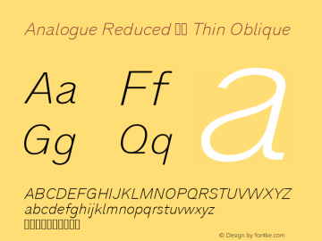 Analogue Reduced 36 Thin Oblique Version 3.004图片样张
