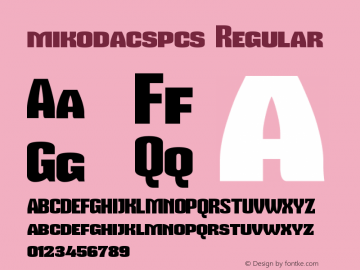 mikodacspcs Regular Version 0.27图片样张