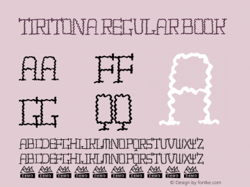 TIRITONA REGULAR Book Version 001.000图片样张