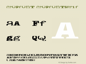 cropfont cropfontserif Unknown图片样张