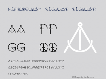 Hemingway Regular Regular Version 0.000;PS (version unavailable);hotconv 1.0.57;makeotf.lib2.0.21895 DEVELOPMENT图片样张