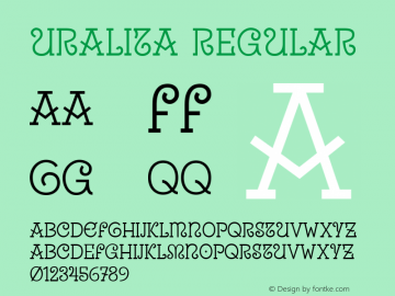Uralita Regular Unknown图片样张