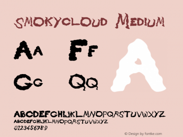 smokycloud Medium Version 001.000 Font Sample