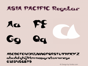 ASIA PACIFIC Regular Version 1.00 December 17, 2015, initial release图片样张