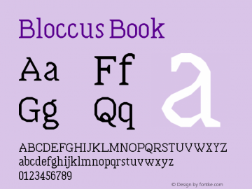 Bloccus Book Version 1.0图片样张