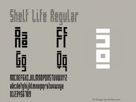 Shelf Life Regular Version 1.0 Font Sample