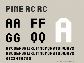 Pine RC RC Version 1.0 Font Sample