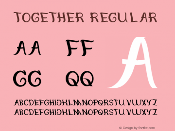 together Regular Version 1.00 August 26, 2012, initial release Font Sample