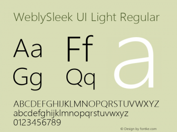 WeblySleek UI Light Regular Version 0.10 January 23, 2013图片样张