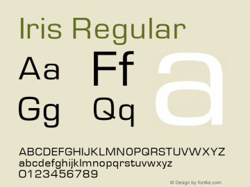 Iris Regular Unknown图片样张