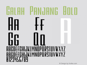 Galah Panjang Font Galah Panjang Bold Font Galahpanjang Bold Font Galah Panjang Bold Version 001 000 Font Ttf Font Uncategorized Font Fontke Com