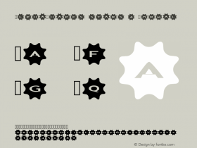 AlphaShapes stars 4 Normal 1.0 - October 2012 - freeware font图片样张