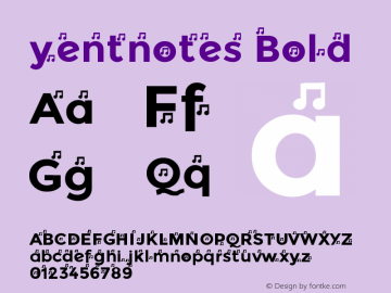 yentnotes Bold 1.3图片样张