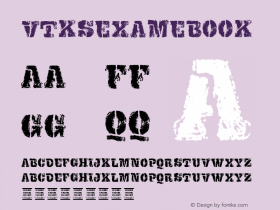 VTKS EXAME Book Version 1.00 November 5, 201 Font Sample