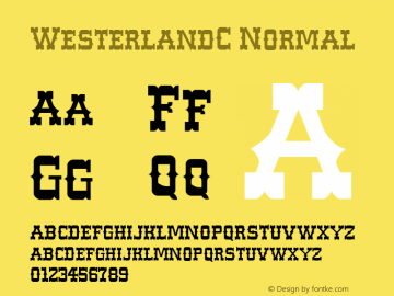 WesterlandC Normal 1.000 Font Sample