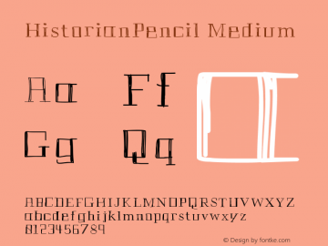 HistorianPencil Medium Version 001.000图片样张