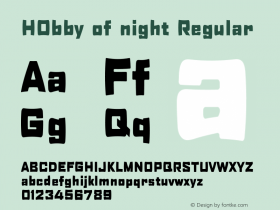 H0bby of night Regular 002.000图片样张