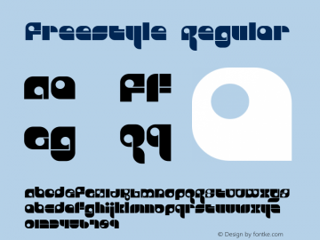Freestyle Regular Macromedia Fontographer 4.1.3 1/7/01图片样张
