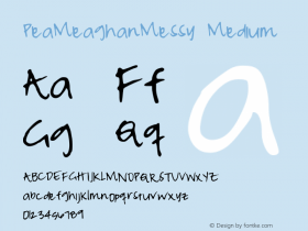 PeaMeaghanMessy Medium Version 001.000图片样张