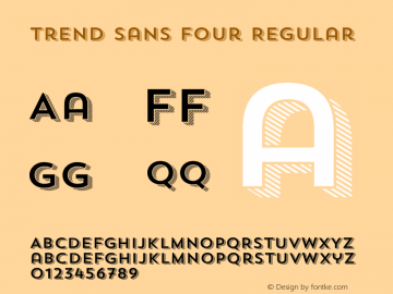 Trend Sans Four Regular 1.000 Font Sample