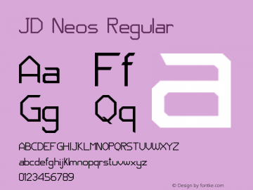 JD Neos Regular Version 1.0图片样张