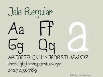 Jale Regular Version 2.000 2012 initial release图片样张