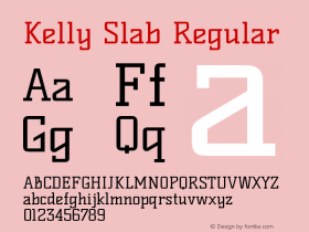 Kelly Slab Regular Version 1.001图片样张