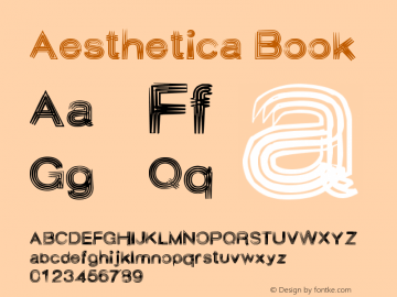 Aesthetica Book Version 1.00 March 26, 2013, Font Sample
