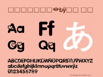 美丽心配套英文-by阿沫 常规 Version 1.00 October 28, 2008, initial release Font Sample