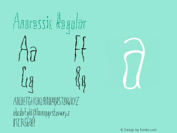 Anoressic Regular 001.000 Font Sample