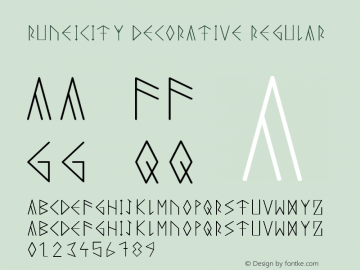 Runeicity Decorative Regular Unknown图片样张