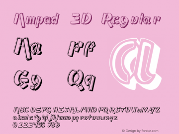 Ampad 3D Regular Version 1.000图片样张