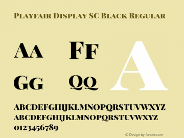 Playfair Display SC Black Regular Version 1.005; ttfautohint (v1.2) -l 10 -r 42 -G 200 -x 21 -D latn -f latn -w G -X 