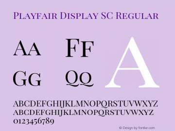 Playfair Display SC Regular Version 1.004;PS 001.004;hotconv 1.0.70;makeotf.lib2.5.58329; ttfautohint (v0.96) -l 42 -r 42 -G 200 -x 14 -w 