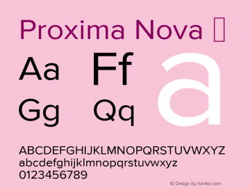 Proxima Nova ☞ Version 2.015;com.myfonts.marksimonson.proxima-nova.regular.wfkit2.gP5B图片样张
