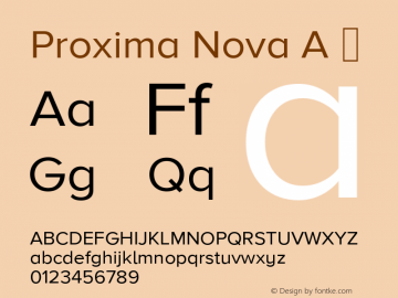 Proxima Nova A ☞ Version 2.015;com.myfonts.marksimonson.proxima-nova.a-regular.wfkit2.gP5B图片样张