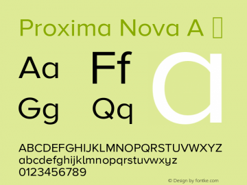Proxima Nova A ☞ Version 2.015;com.myfonts.marksimonson.proxima-nova.a-regular.wfkit2.gP5B图片样张