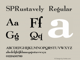 SPRustavely Regular 6/11/97图片样张