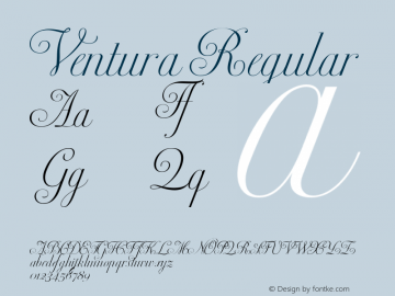 Ventura Regular Unknown Font Sample